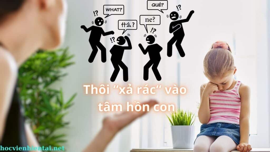 thôi xả rác vào tâm trí con