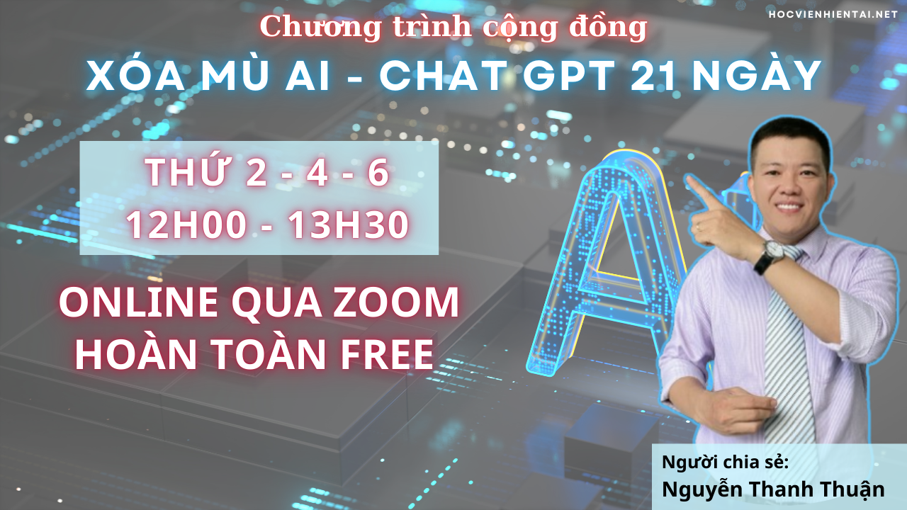 XÓA MÙ AI CHAT GPT 21 NGÀY
